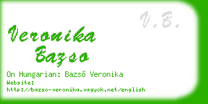 veronika bazso business card