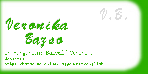 veronika bazso business card